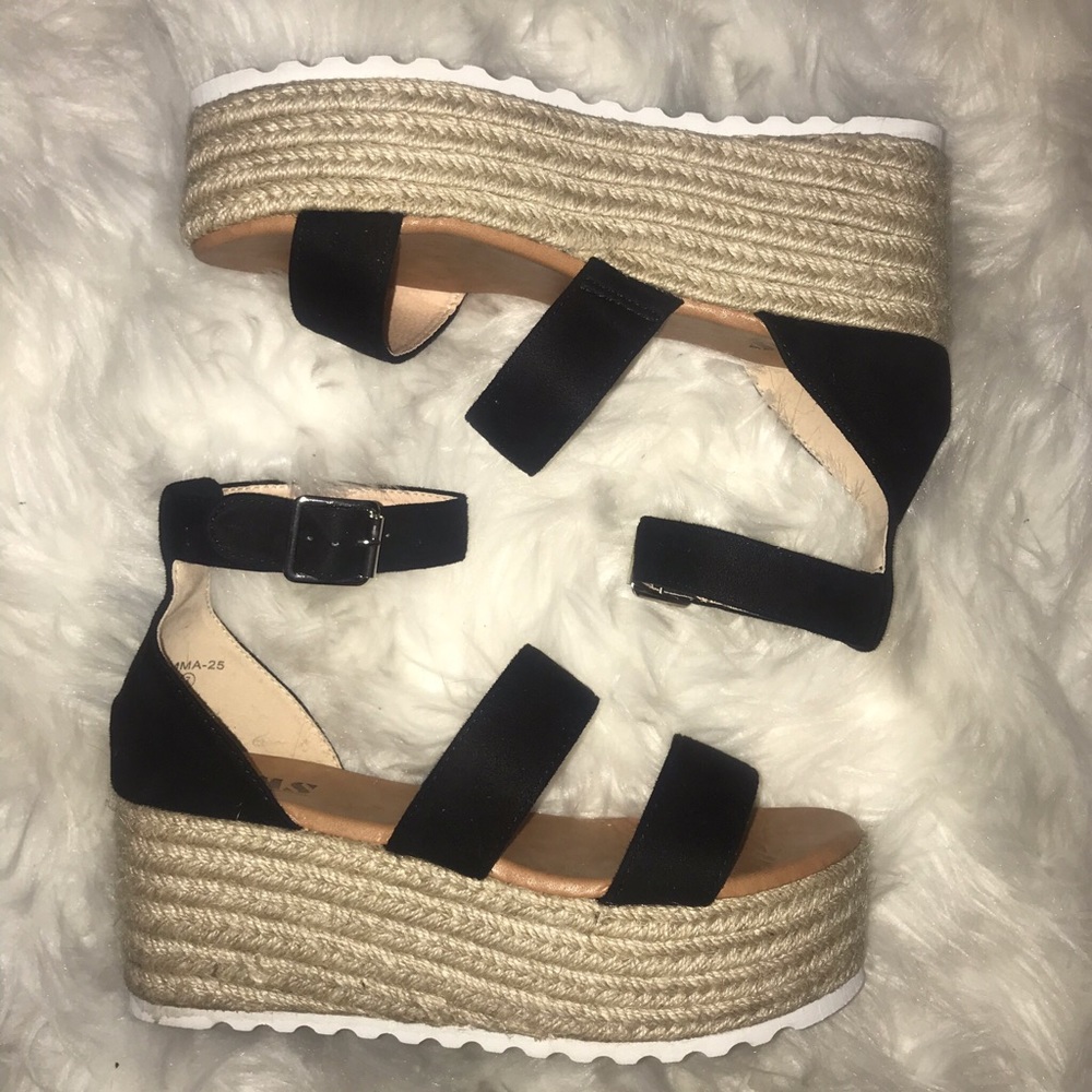Black Espadrille Sandals